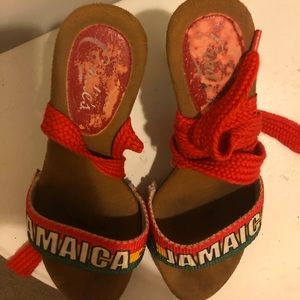 RARE FIND vintage Anna Sui “Jamaica “ sandals